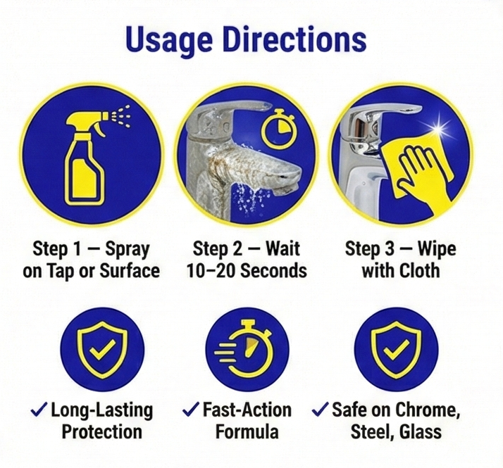 Homesoul Tap & Bathroom Cleaner spray 390ml