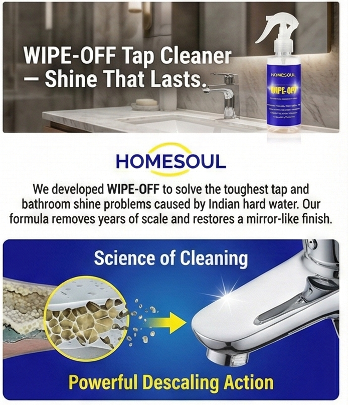 Homesoul Tap & Bathroom Cleaner spray 390ml